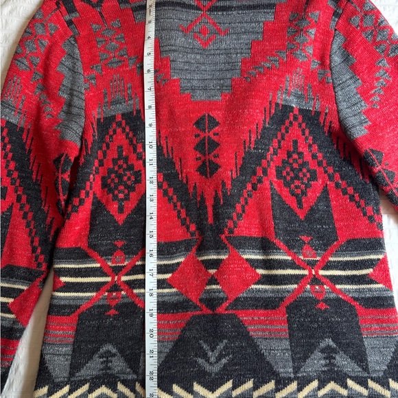 Ralph Lauren Red and Navy Geometric Blazer - Picture 7 of 8